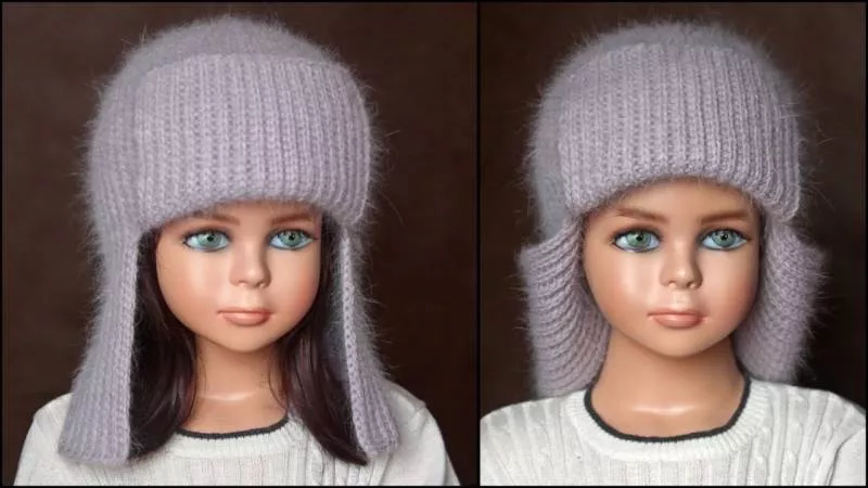 Как связать шапку с ушками крючком и спицами - схемы с описанием вязания детской и женской шапки с ушками для начинающих