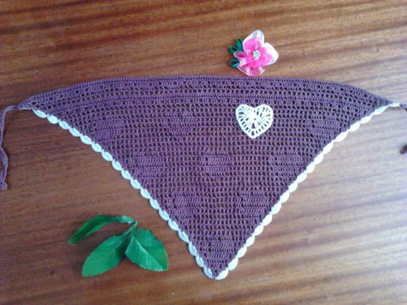 Косынка крючком - простые схемы для начинающих с описанием вязания красивой ажурной женской косынки