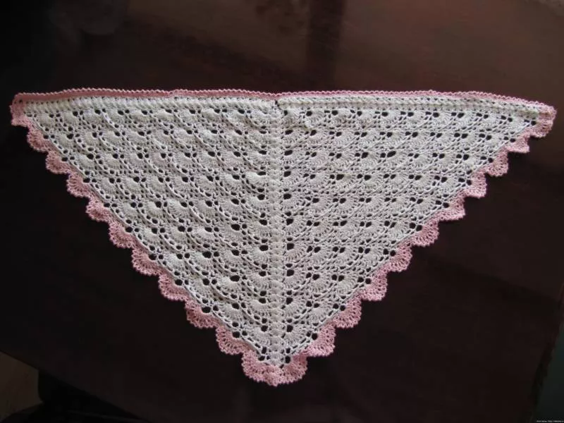 Косынка крючком - простые схемы для начинающих с описанием вязания красивой ажурной женской косынки