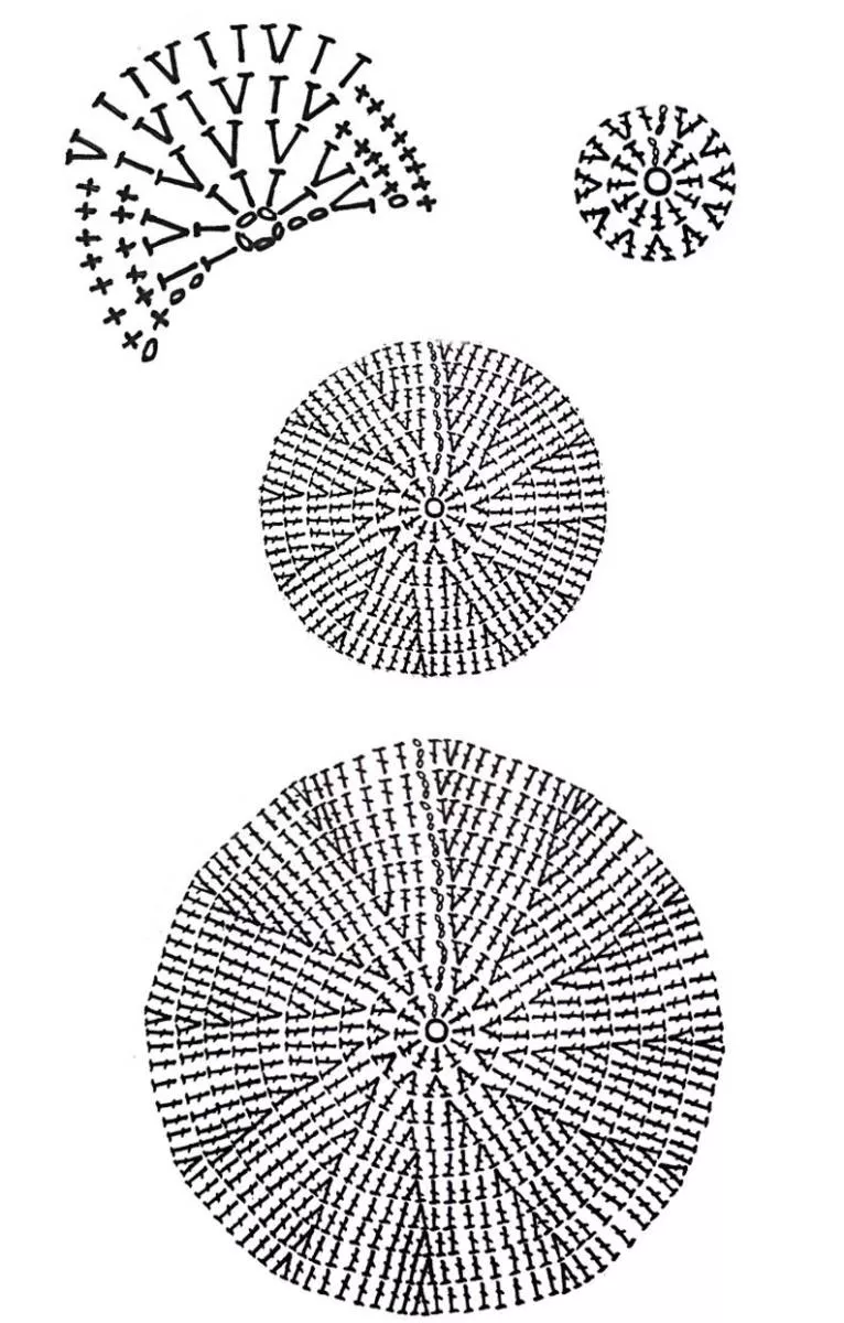Коврик из трикотажной пряжи крючком - схемы для начинающих для вязания красивого прямоугольного, круглого, овального и квадратного коврика (133 фото)