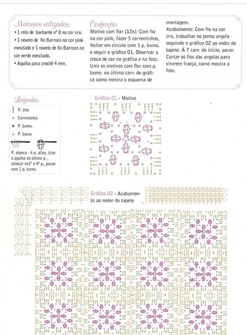 Коврик из трикотажной пряжи крючком - схемы для начинающих для вязания красивого прямоугольного, круглого, овального и квадратного коврика (133 фото)