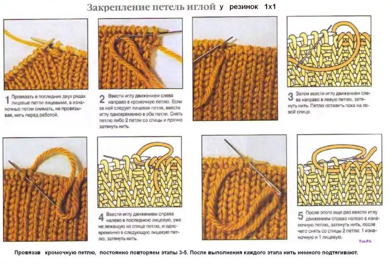 Круговое вязание спицами, иглой, крючком - схемы для начинающих по вязанию и закрытию петель в круговом вязании