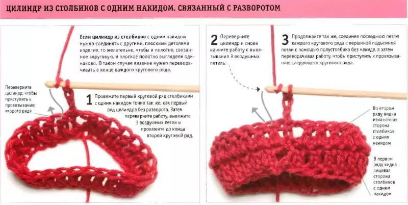 Круговое вязание спицами, иглой, крючком - схемы для начинающих по вязанию и закрытию петель в круговом вязании