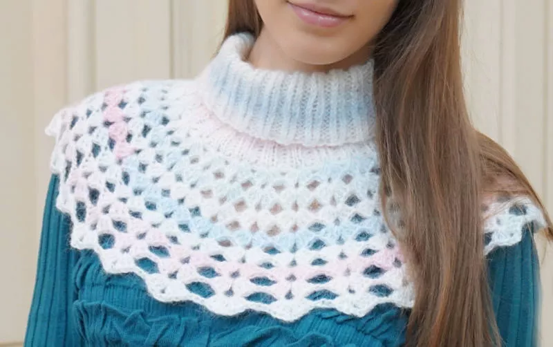 Манишка крючком (105 фото): пошаговые схемы для начинающих с описанием вязания манишки женской, мужской и детской манишки крючком