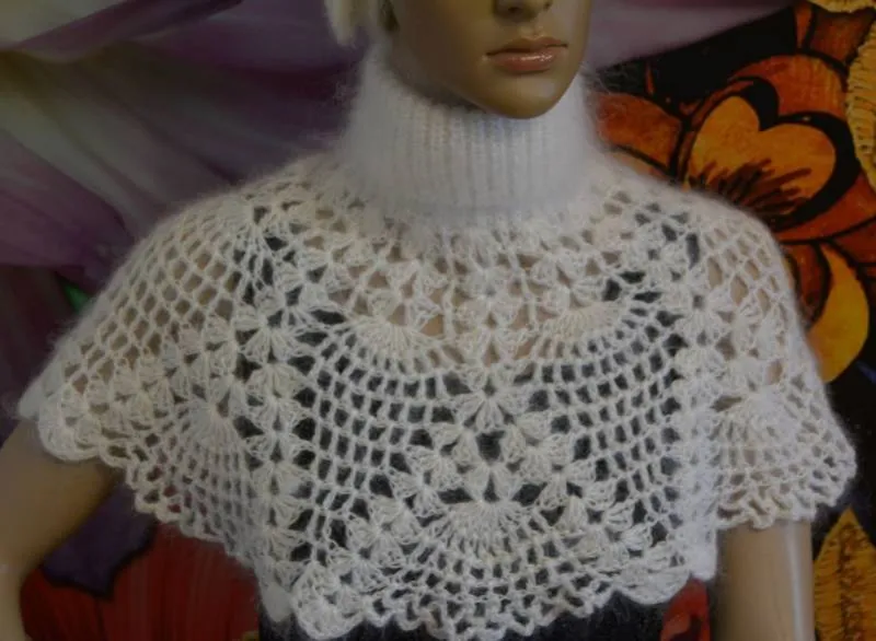 Манишка крючком (105 фото): пошаговые схемы для начинающих с описанием вязания манишки женской, мужской и детской манишки крючком