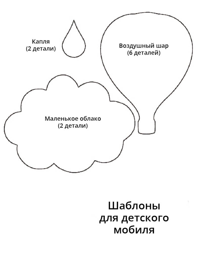 Мобиль из фетра своим руками - выкройки, схемы и мастер-классы по изготовлению игрушек из фетра для мобиля новорожденным