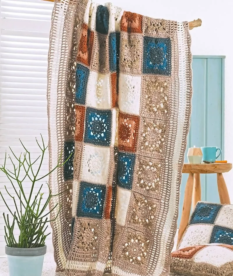 Мотивы крючком - простые схемы для начинающих с описанием вязания красивых квадратных и цветочных мотивов крючком