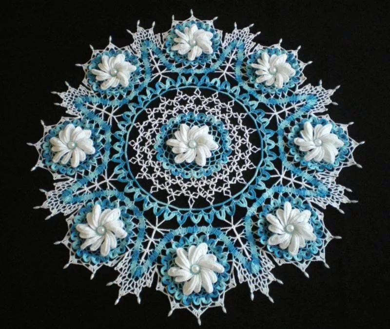 Мотивы крючком - простые схемы для начинающих с описанием вязания красивых квадратных и цветочных мотивов крючком