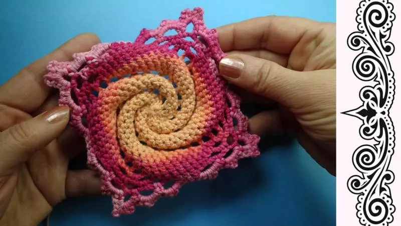 Мотивы крючком - простые схемы для начинающих с описанием вязания красивых квадратных и цветочных мотивов крючком