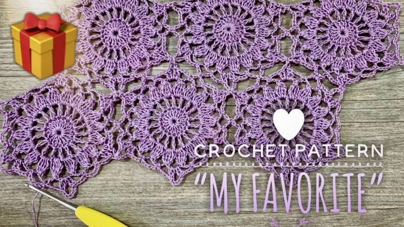 Мотивы крючком - простые схемы для начинающих с описанием вязания красивых квадратных и цветочных мотивов крючком