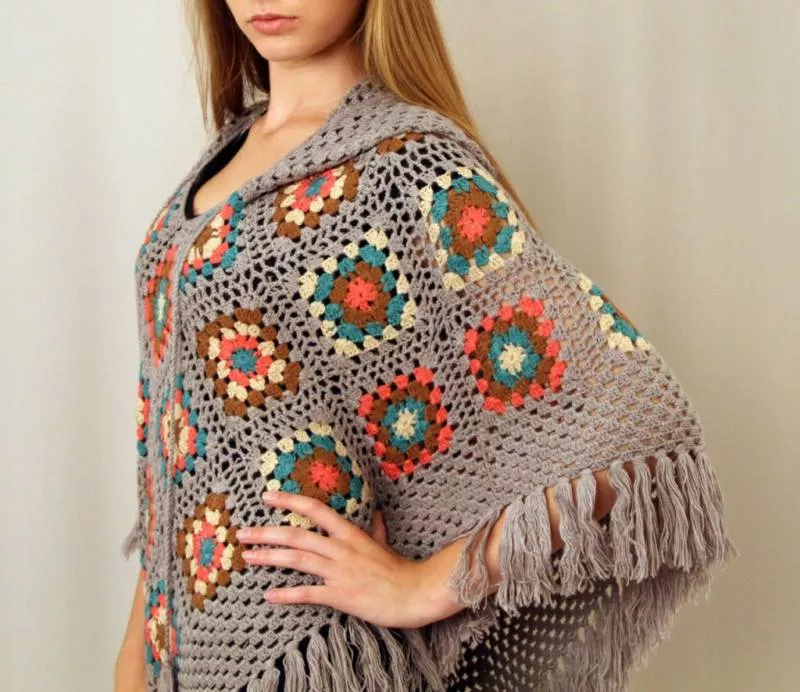 Мотивы крючком - простые схемы для начинающих с описанием вязания красивых квадратных и цветочных мотивов крючком