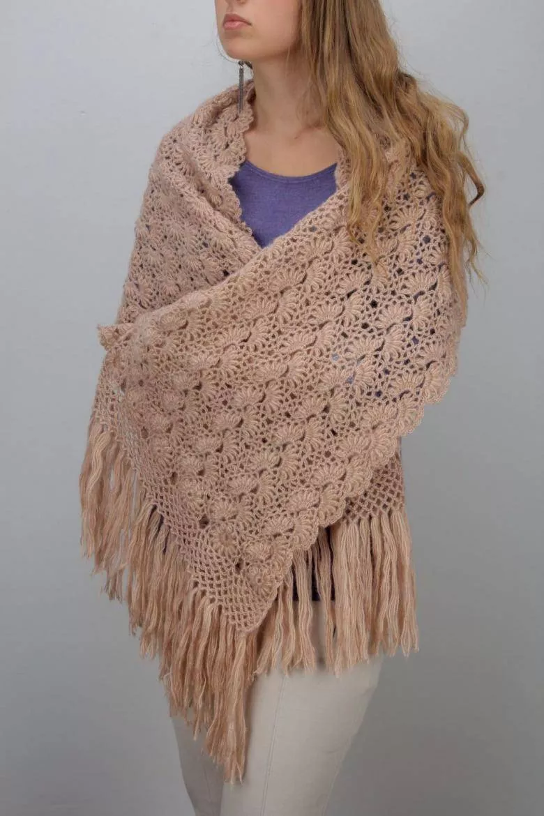 Палантин крючком (121 фото): схемы для начинающих и описание вязания простого, красивого, ажурного палантина