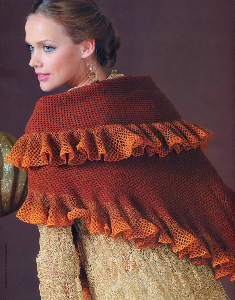 Палантин крючком (121 фото): схемы для начинающих и описание вязания простого, красивого, ажурного палантина