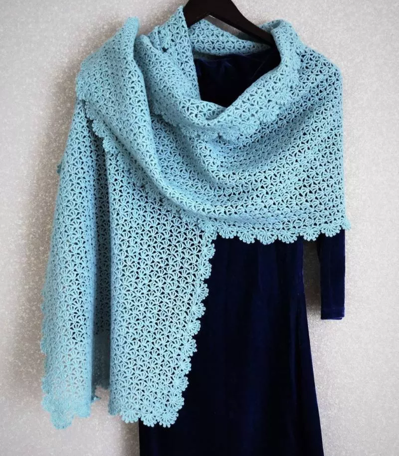 Палантин крючком (121 фото): схемы для начинающих и описание вязания простого, красивого, ажурного палантина