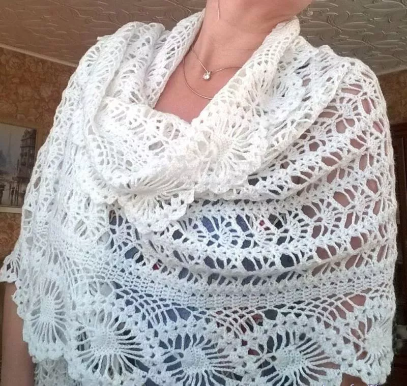 Палантин крючком (121 фото): схемы для начинающих и описание вязания простого, красивого, ажурного палантина