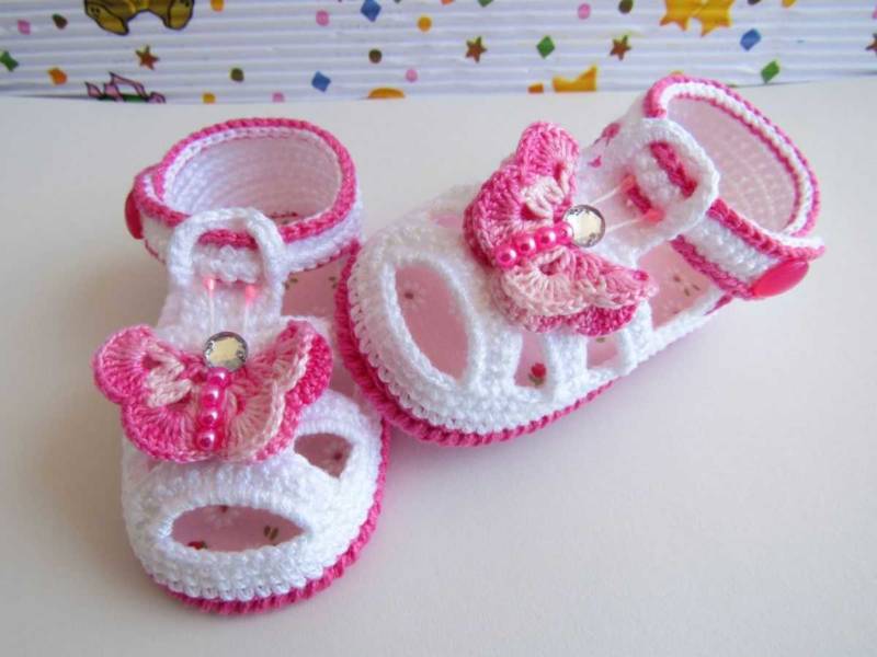 Пинетки крючком - пошаговые мастер-классы для начинающих и схемы с описанием вязания простых пинеток для новорожденных