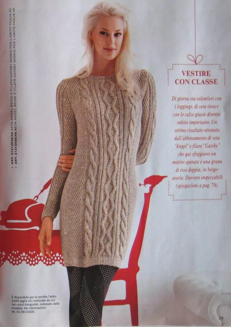 Платья спицами - схемы для начинающих с описанием вязания платья для девочек и женщин