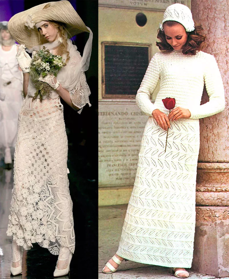 Платья спицами - схемы для начинающих с описанием вязания платья для девочек и женщин