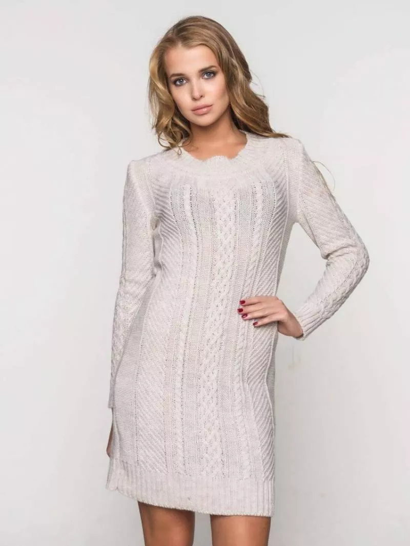 Платья спицами - схемы для начинающих с описанием вязания платья для девочек и женщин