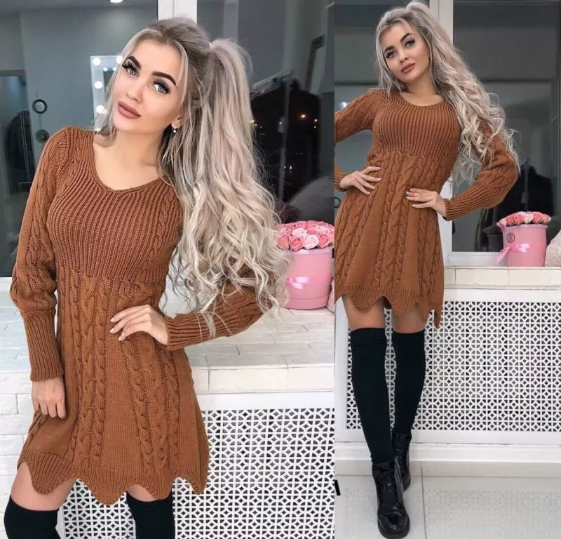 Платья спицами - схемы для начинающих с описанием вязания платья для девочек и женщин