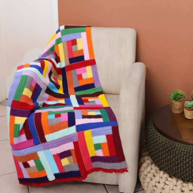 Плед из квадратов крючком (85 фото): пошаговые мастер-классы для начинающих и схемы с описанием вязания красивого пледа