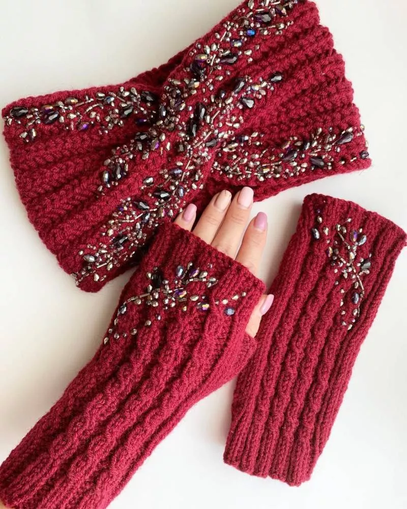 Повязка на голову спицами - схемы для начинающих с описанием вязания красивой повязки на голову для женщин и девочек