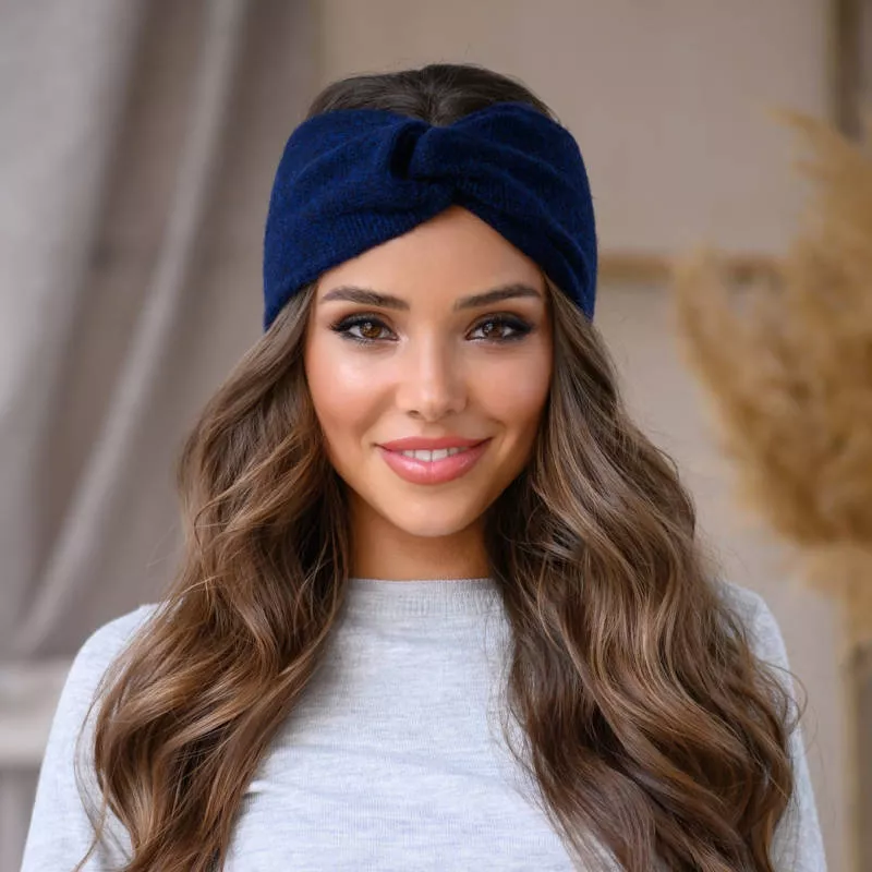 Повязка на голову спицами - схемы для начинающих с описанием вязания красивой повязки на голову для женщин и девочек