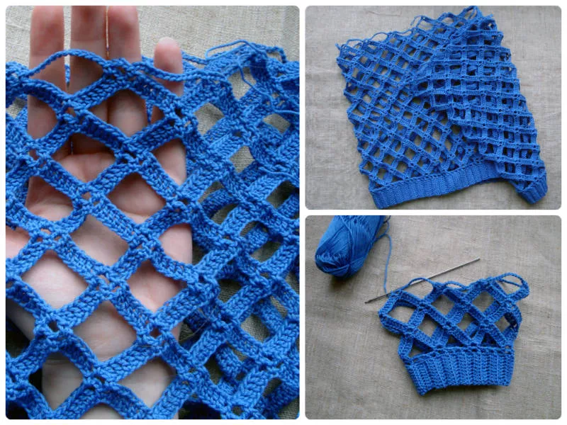 Сетка крючком - узоры и мастер-классы для начинающих и схемы с описанием вязания сетки крючком