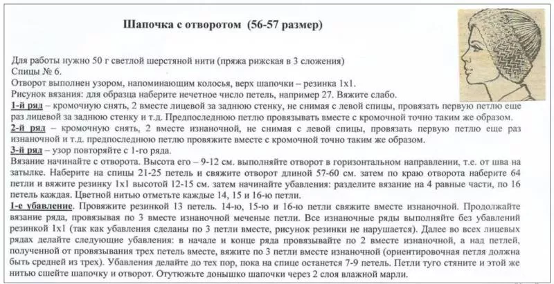 Шапка спицами - мастер-классы для начинающих и схемы с описанием вязания красивой женской, мужской и детской шапки