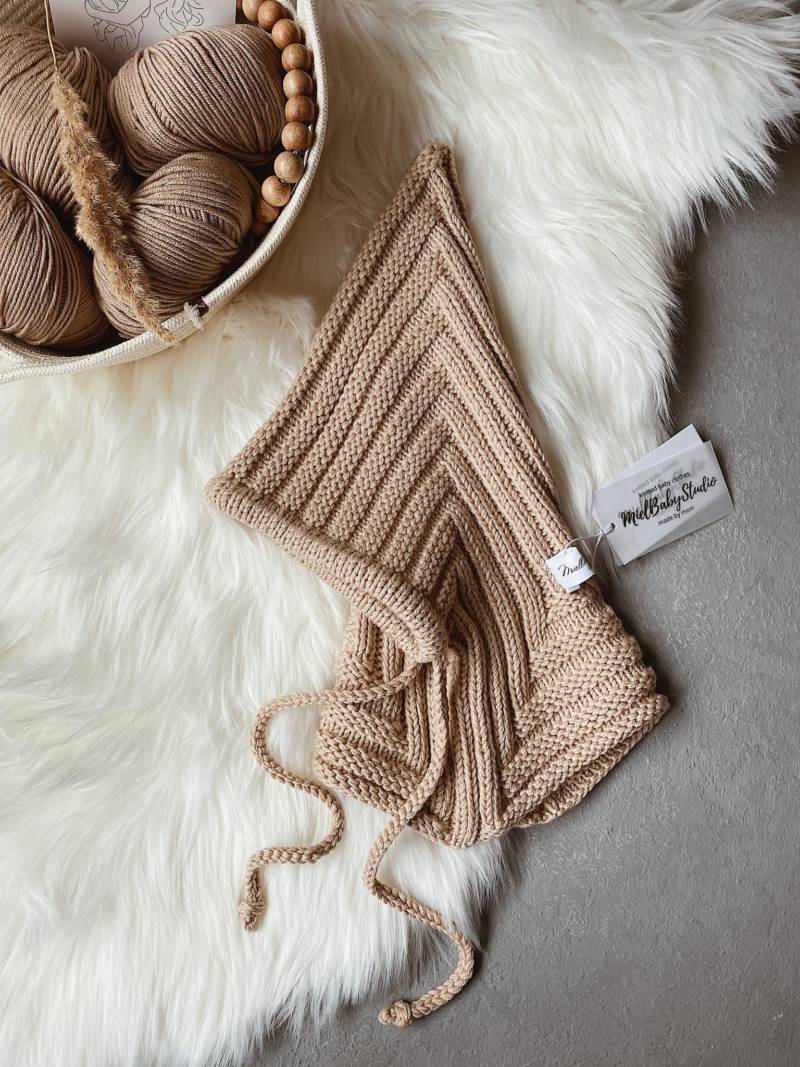 Шапочка эльф спицами