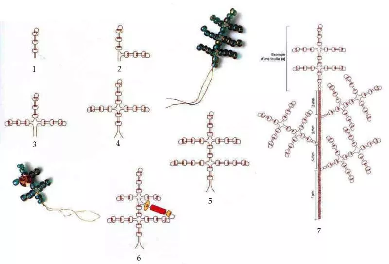 Елка из бисера - пошаговые мастер-классы для начинающих и схемы плетения своими руками елки из бисера
