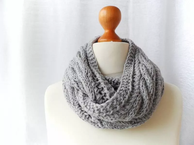 Снуд спицами - простые узоры и пошаговые схемы для начинающих с описанием вязания красивого снуда спицами