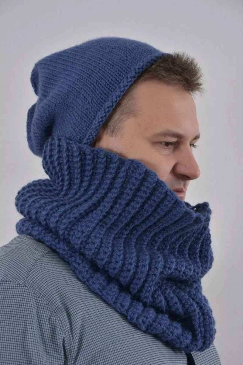 Снуд спицами - простые узоры и пошаговые схемы для начинающих с описанием вязания красивого снуда спицами