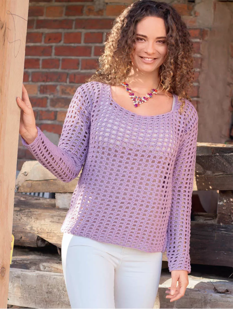 Свитер крючком - пошаговые мастер-классы для начинающих и схемы с описанием вязания простого свитера крючком