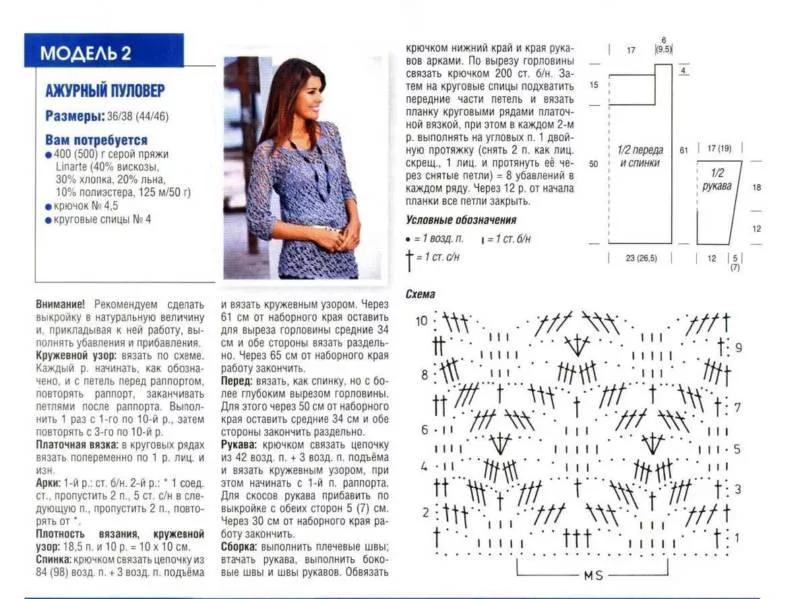 Свитер крючком - пошаговые мастер-классы для начинающих и схемы с описанием вязания простого свитера крючком