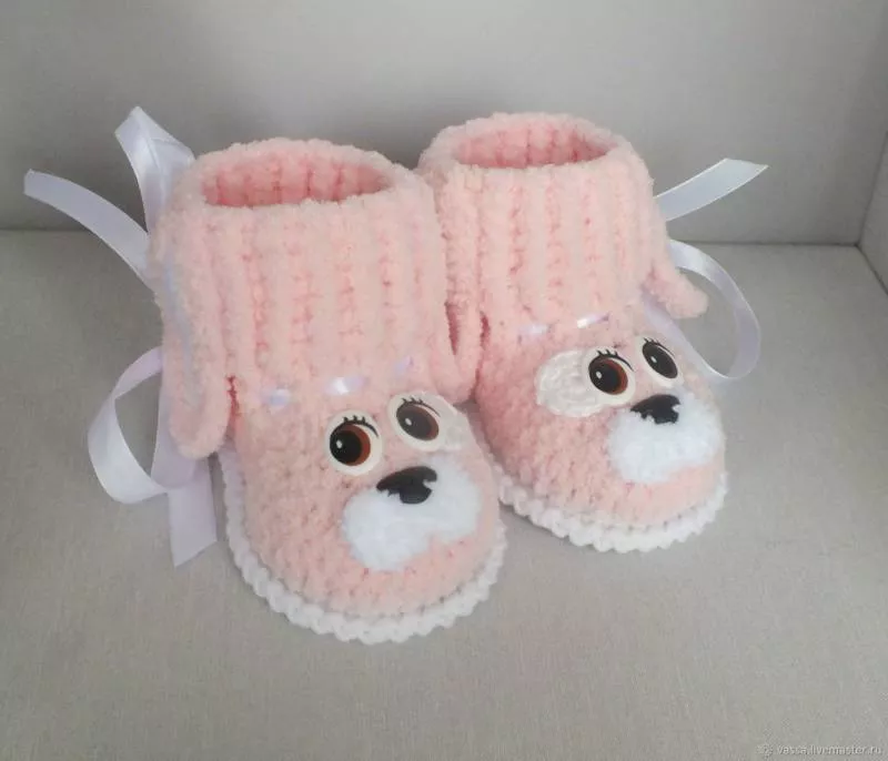 Пинетки крючком - пошаговые мастер-классы для начинающих и схемы с описанием вязания простых пинеток для новорожденных