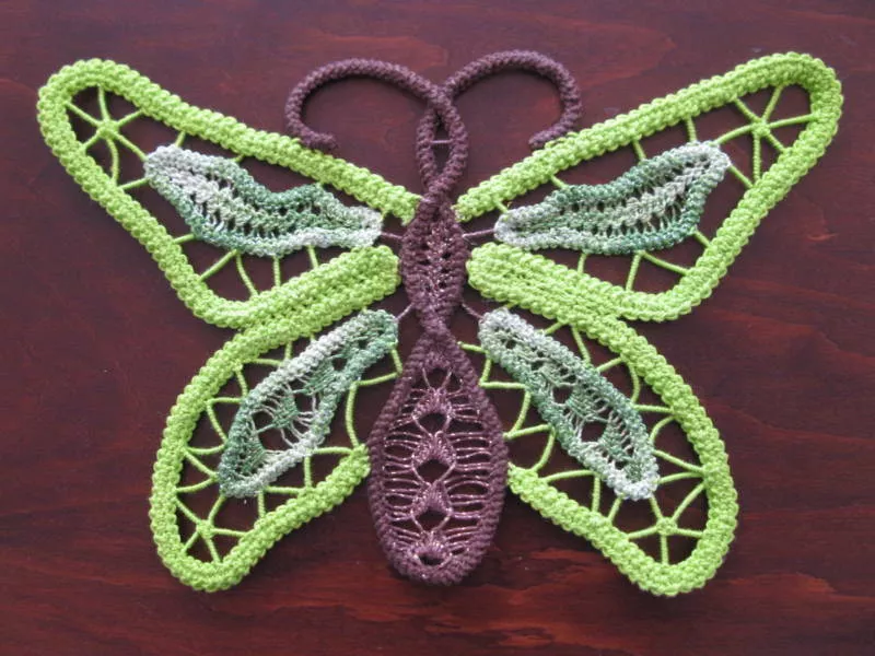 Бабочка крючком - простые мастер-классы для начинающих и схемы с описанием вязания красивой бабочки крючком