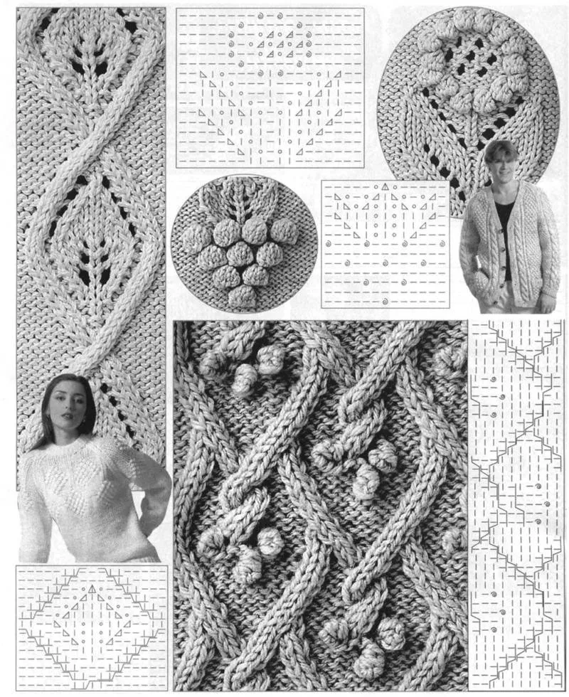 Узоры спицами для детских вещей - простые схемы с описанием вязания красивых ажурных, мелких узоров для детских вещей