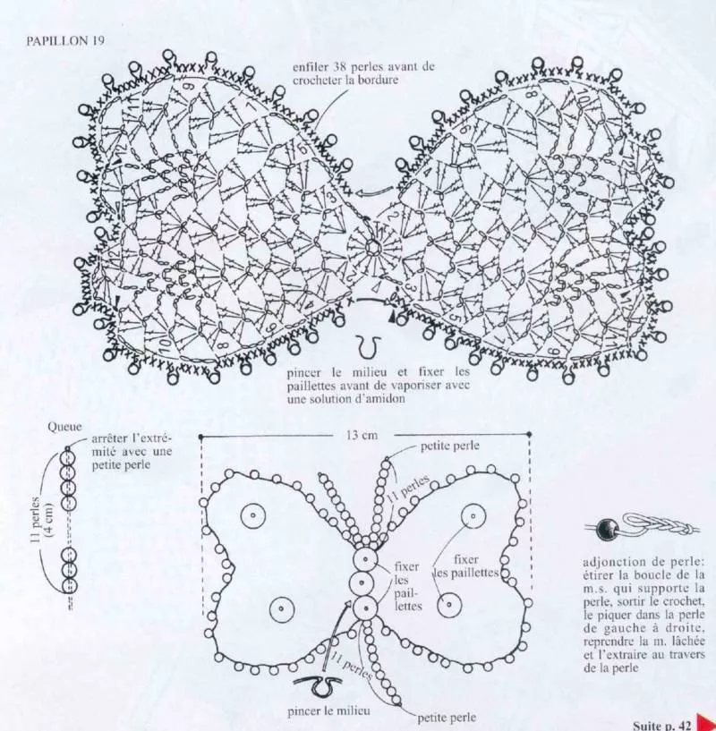 Бабочка крючком - простые мастер-классы для начинающих и схемы с описанием вязания красивой бабочки крючком