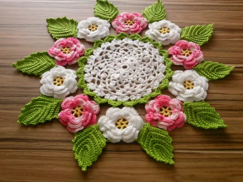 Вязание цветов крючком - пошаговые мастер-классы для начинающих и схемы с описанием вязания цветов крючком