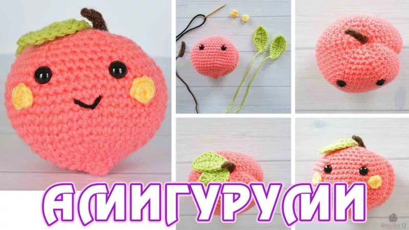 Вязаные фрукты и овощи - мастер-классы и схемы с описанием вязания фруктов амигуруми крючком и спицами