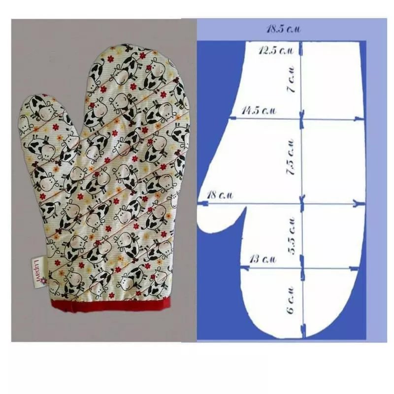 Выкройка прихватки своими руками (113 фото): шьем кухонные прихватки в натуральную величину из джинсов и лоскутов ткани