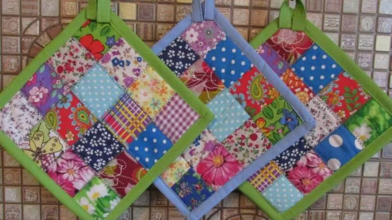 Выкройка прихватки своими руками (113 фото): шьем кухонные прихватки в натуральную величину из джинсов и лоскутов ткани