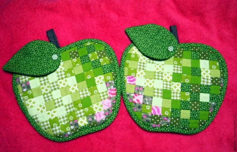 Выкройка прихватки своими руками (113 фото): шьем кухонные прихватки в натуральную величину из джинсов и лоскутов ткани