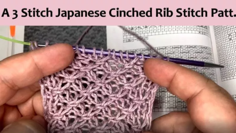 Японские узоры спицами - схемы с описанием вязания на русском красивого, ажурного японского узора спицами