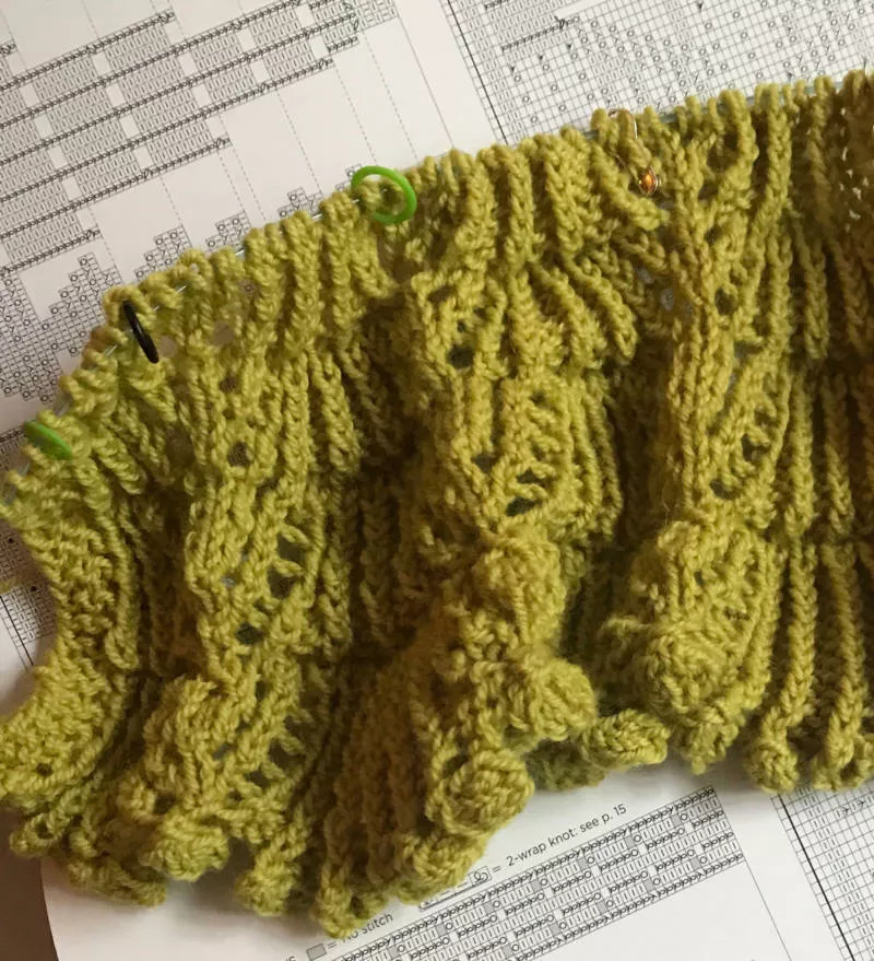 Японские узоры спицами - схемы с описанием вязания на русском красивого, ажурного японского узора спицами