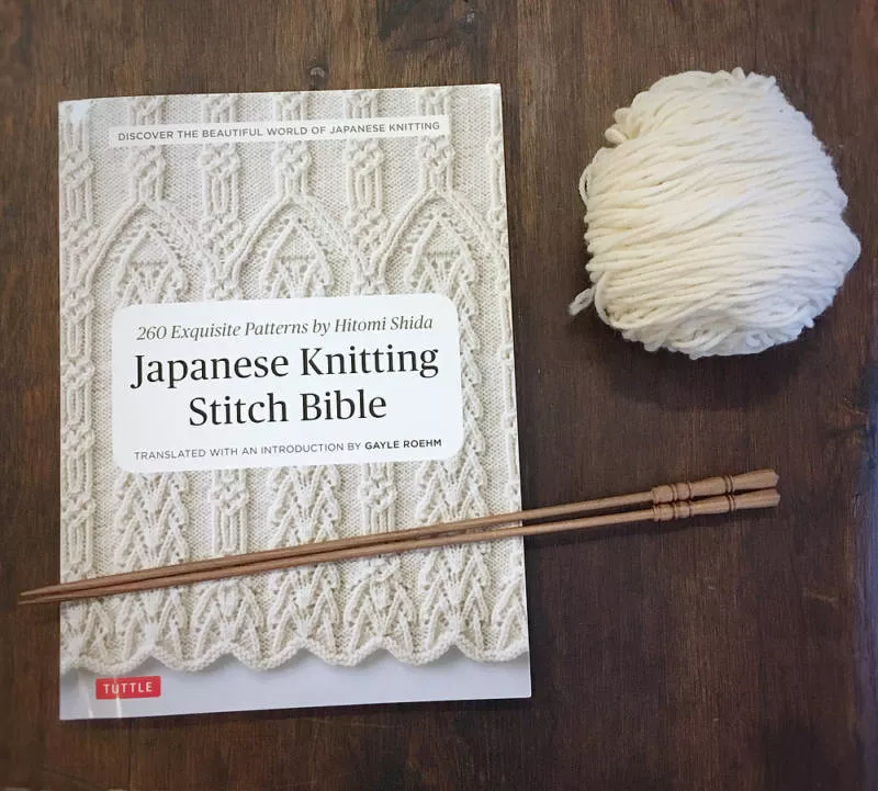 Японские узоры спицами - схемы с описанием вязания на русском красивого, ажурного японского узора спицами