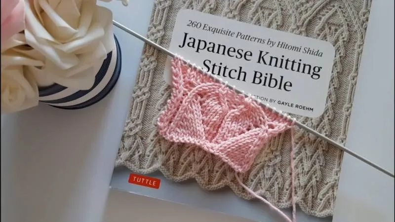 Японские узоры спицами - схемы с описанием вязания на русском красивого, ажурного японского узора спицами