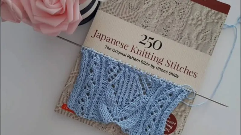 Японские узоры спицами - схемы с описанием вязания на русском красивого, ажурного японского узора спицами