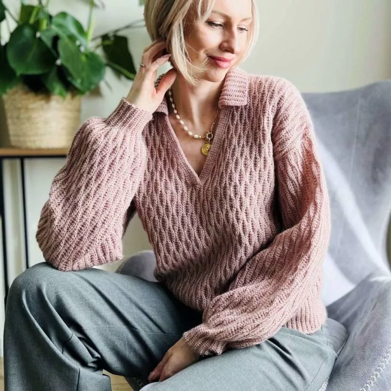 Свитер крючком - пошаговые мастер-классы для начинающих и схемы с описанием вязания простого свитера крючком